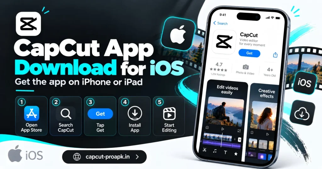 CapCut app download for iPhone and iPad